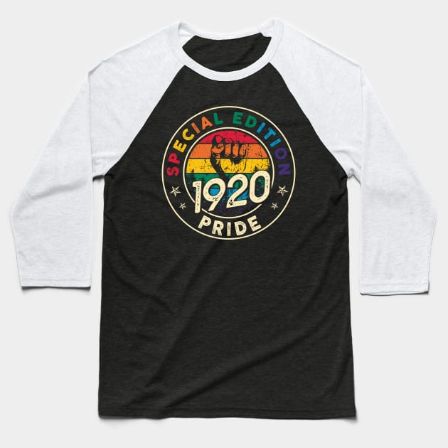 Vintage 1920 Gay Shirt Pride LGBT Gift Equality Outfit Birthday Baseball T-Shirt by thangrong743